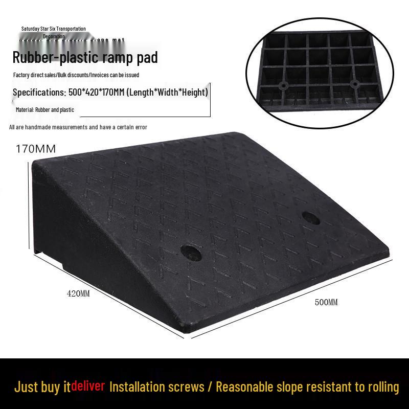 Rubber Speed Bump & Threshold Ramp for Home and Car