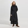 Women's Long Stand Collar Double-Faced Wool Coat