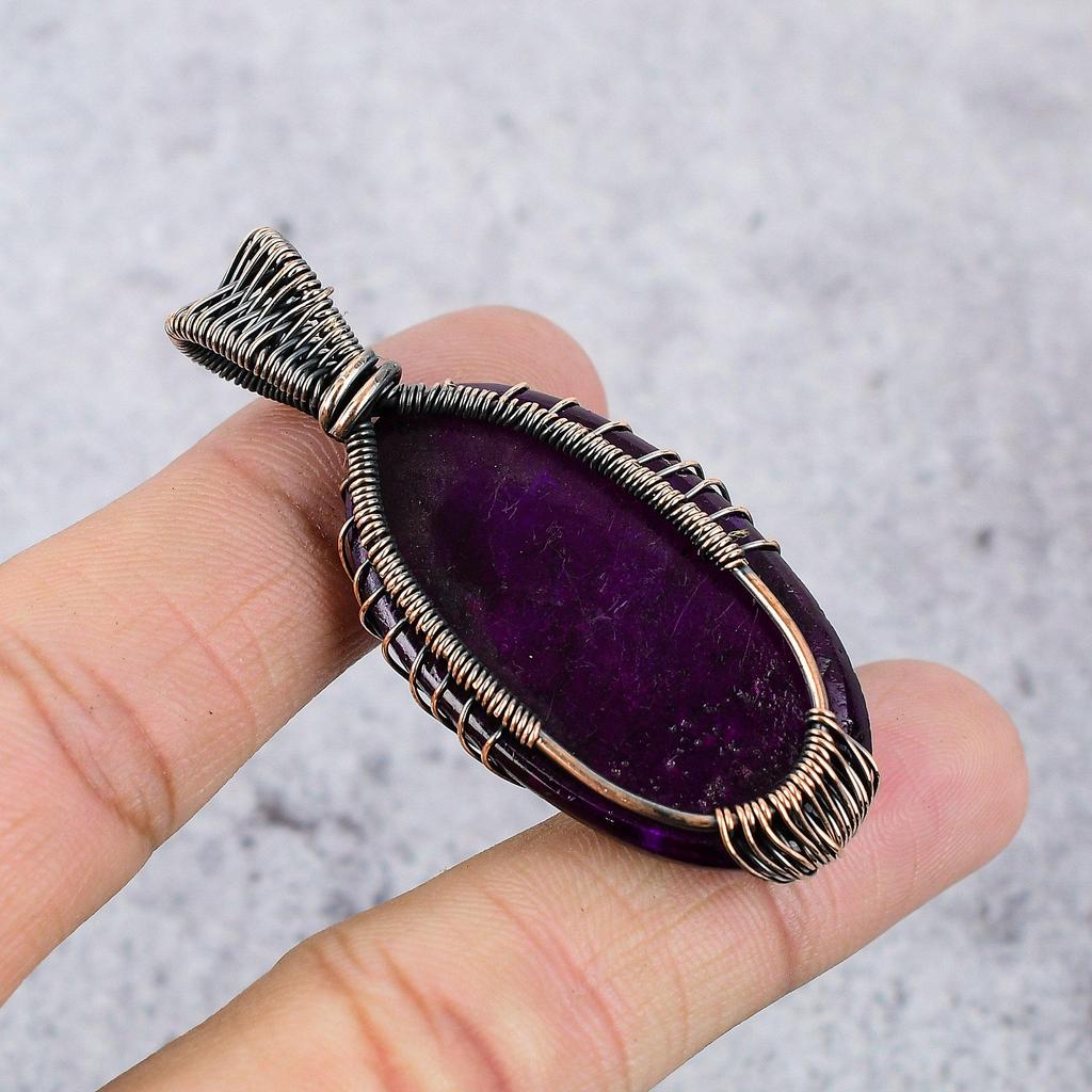 Tree Of Life Pink Flash Labradorite Pendant, 999 Copper Wire Wrapped Gemstone Jewelry, Handmade Pendant For Mother Day