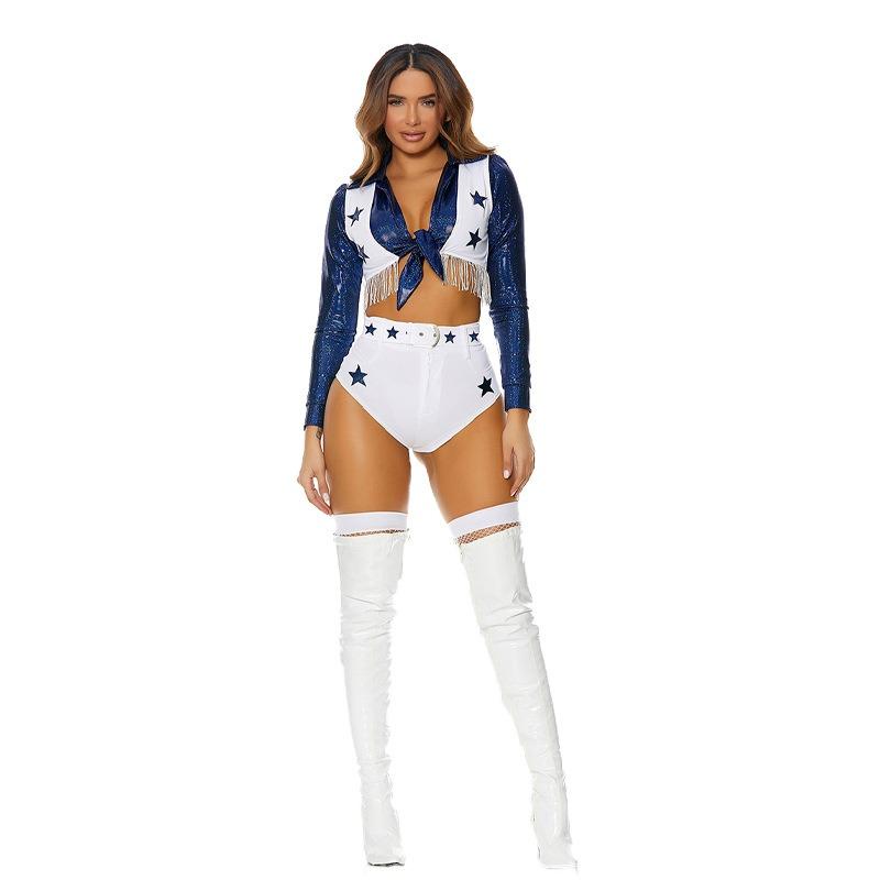 

Halloween football baby sexy cheer costume adult stage costume XL