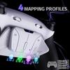 eXtremeRate RISE4 Plus MAX Back Paddle Kit for PS5 Controllers Includes Bottom Clicky Trigger Stops Rubber Remappable Back Button Kit for PS5