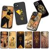 for Samsung Galaxy A36 A17 A26 A07 A35 A54 A53 A13 A33 A34 S8 S9 S20 S21 FE S10 Plus Cover Case Egypt Nefertiti Anubis Ankh Art