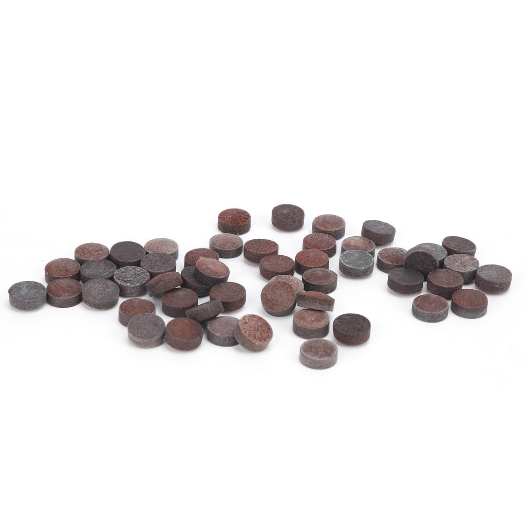 50 Stück/Box 10mm Queue-Spitzen Set Snooker Rote Leder Queue-Stick Spitzen für Pool Eight Ball