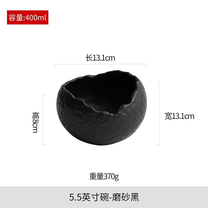 

Creative Irregular White Ceramic Soup Bowl Household Japanese Alien Serving Plates Fruit Salad Dessert Bowl noodle Pasta Bowls