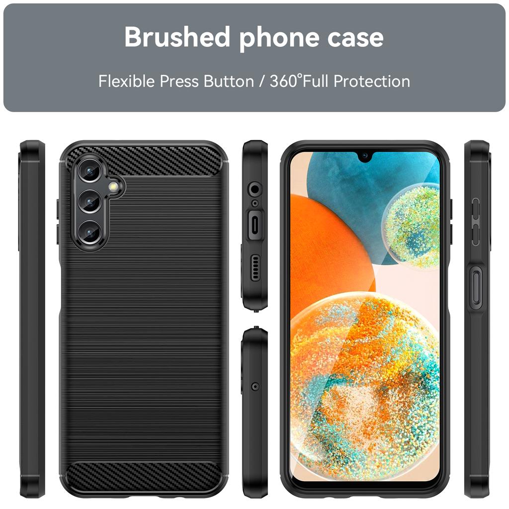 For Samsung Galaxy A14 Case For Samsung Galaxy A14 5G 4G Cover 6.6 Inch Carbon Fiber Shockproof Silicone Bumper For Samsung A14