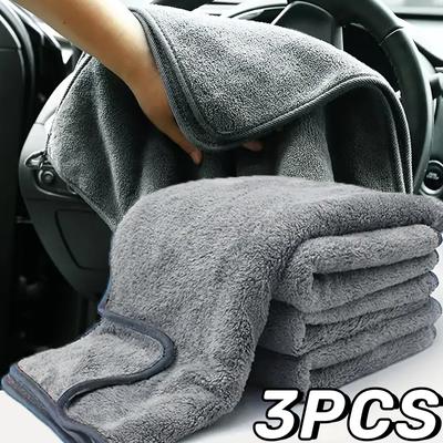 1/3PCS Microfiber Twist Car Wash Towel Professional Car Cleaning Drying Cloth Towels for Cars Washing Polishing Waxing Detailing