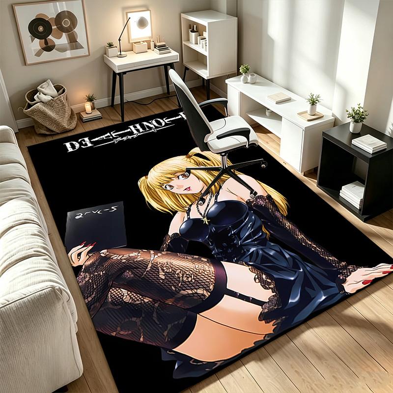 Death Note A rug suitable for office chair areas living rooms and computer desks perfect for home offices and an ideal holiday gift