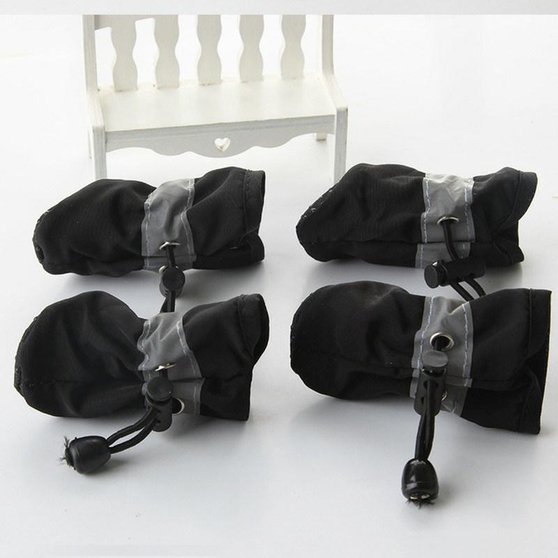 4Pcs Pet Boots for Dogs Waterproof Anti-Slip Dog Shoes Outdoor Sports Running Hiking Winter Snow Sand Protection Comfortable