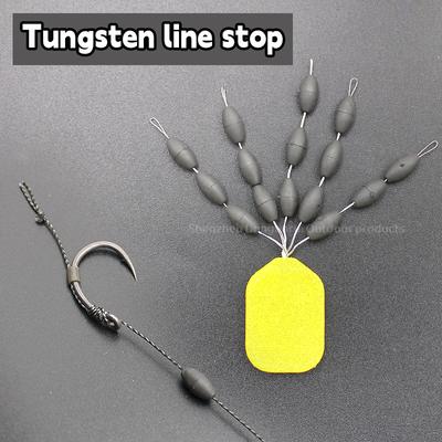 1PC Tungsten Line Stop Carp Fishing Accessories Size L M Fishing Stop Beads Hair Carp Rig Chod Beads Terminal Accessories Tackle
