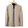 Men Stand Collar Jacket Men Casual Business Zipper Anti-Wind Coat Men Fashion Thick Fleece Outerwear Male Middle-Aged Jackets