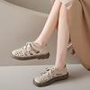 Spring and Summer New Retro Hollow Sandals Female Korean Version of The Big Yards of Casual Students Strap