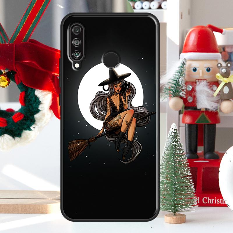 Mondhexe Horror Für Huawei Nova 5T 9 10 SE 7i 8i 11i 12i Y73 Y72 Y61 Y91 Y60 Y70 Y90 P20 P40 P30 Lite Hülle