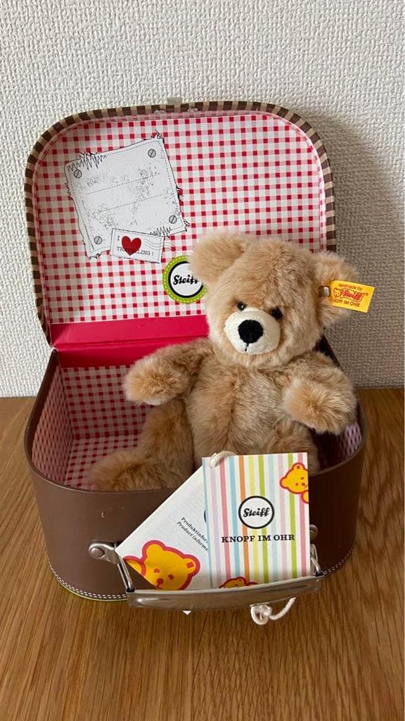 [USED] Steiff Teddy Bear with Suitcase