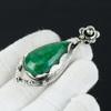 Emerald Gemstone Pendant, 925 Sterling Silver Jewelry Pendant, Emerald Gemstone Jewelry Emerald Pendant For Women, Pendant For Gifts For Her