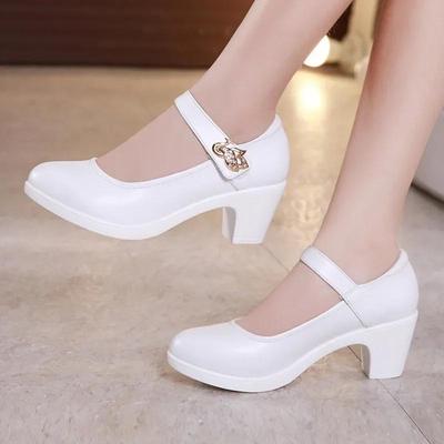 Scarpe da Sposa Bianche di Cristallo Piccole 5cm Taglia 32-43 Scavate Plateau Tacchi a Spillo 2025 Ufficio Mamma Festa