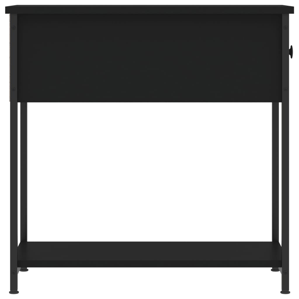 Nightstand Black 30x60x60 cm Particleboard