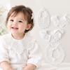 Hollow Lace Baby Eating Bib Cotton Baby Burp Cloths Sweet Lace Drool Bib  0-3Year