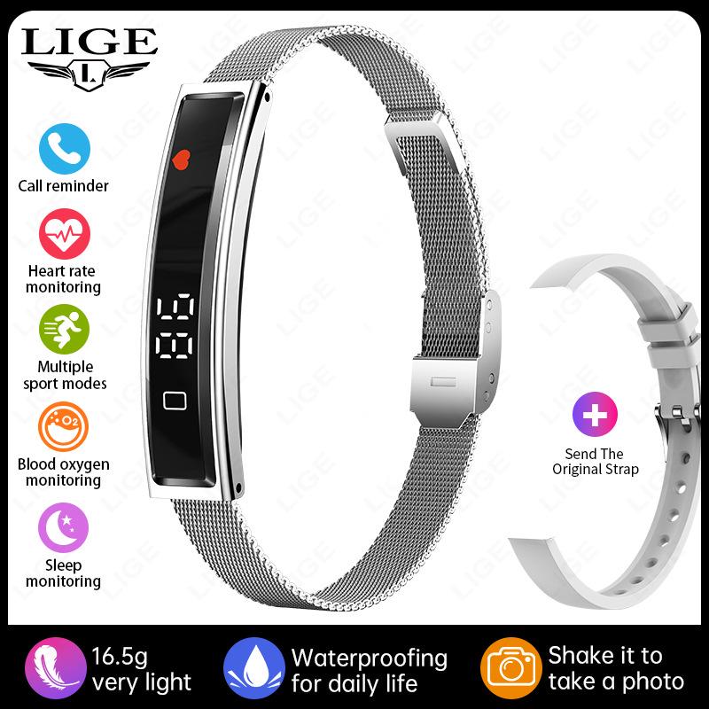 

Women s B3 Smart Watch: Heart Rate, Blood Oxygen, Pressure, Sleep, Pedometer, Sports Fashion Bracelet