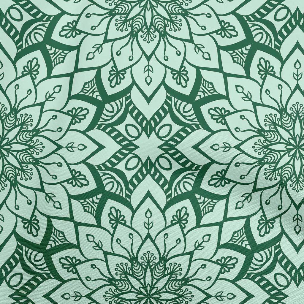 oneOone Cotton Flex Green Fabric Asian Bohemian Dress Material Fabric Print Fabric By The Yard 40 Inch