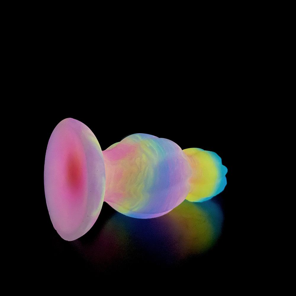 Thick Colourful Glow-In-The-Dark Gourd Shaped Anal Plug Female Apparatus Sm Erotic Toys Adult Masturbation Supplies Dildo
