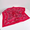 Fashion Woman 70x70cm Bandana Hairband with Punk Style Cashew Flower Pattern