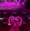 LED Heart Arch Tunnel Corridor Lighting for Cultural Tourism and Decorations