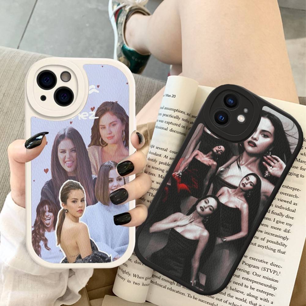 Selena Gomez Singer Phone Case For IPhone 16 15 14 13 12 11 Pro Max Plus 16E Soft Leather Cover