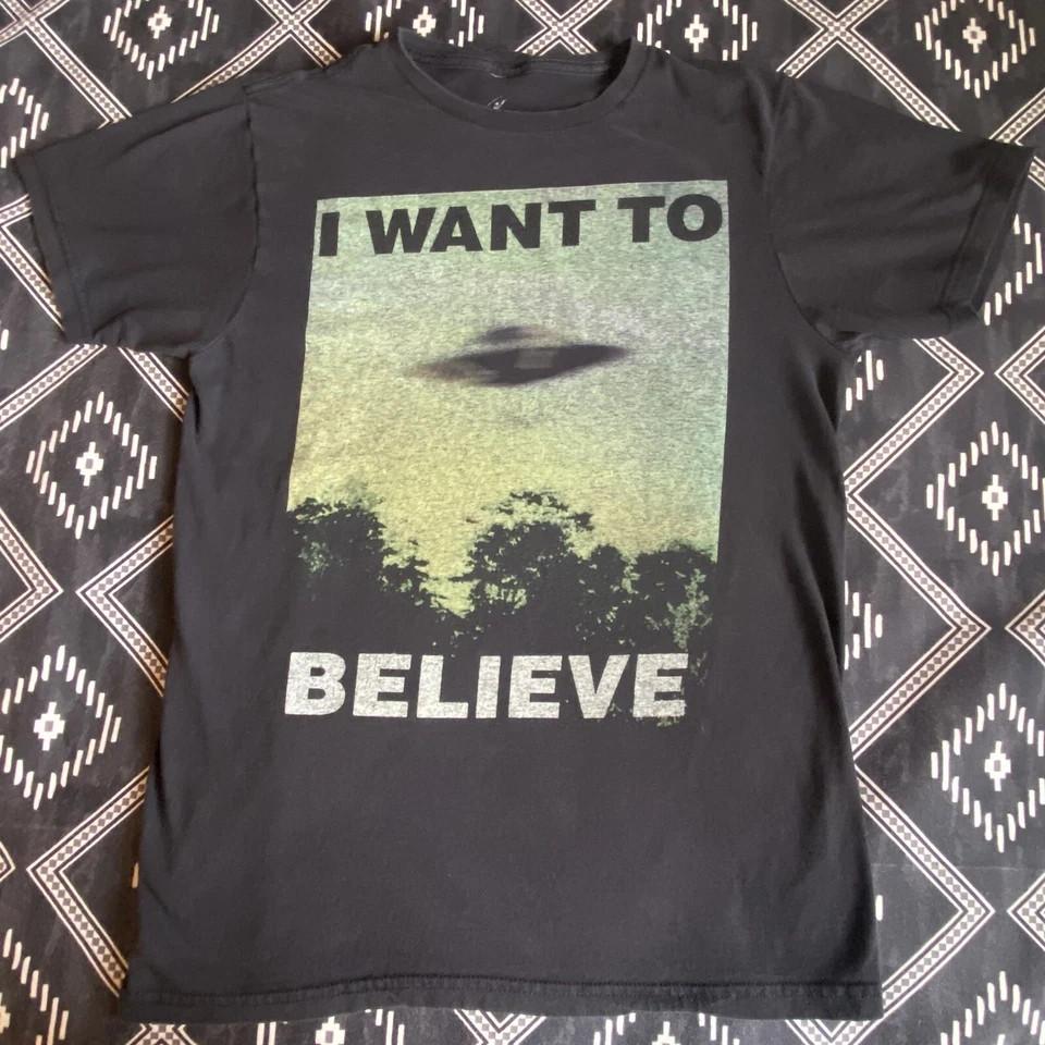 The X Files I Want To Believe Logo Graphic Tee XXXL