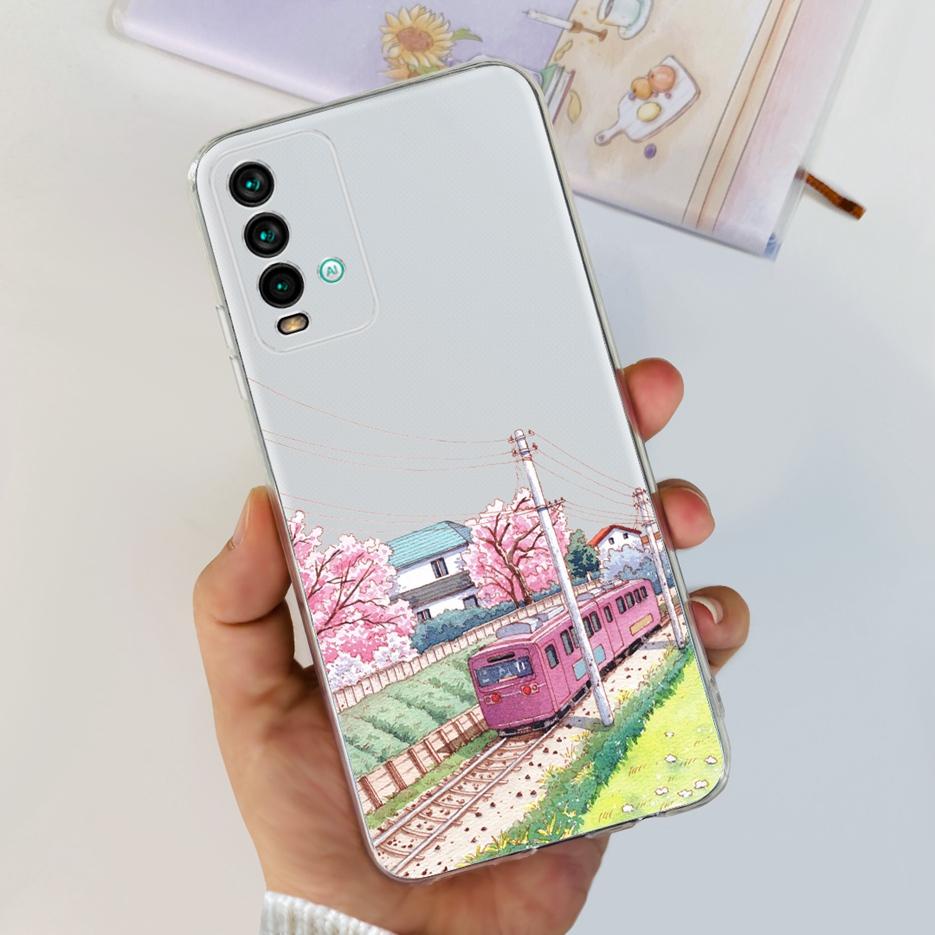 For Xiaomi Redmi 9T Case Cute Fashion Painted Cover Clear Silicone Soft Slim Phone Case For Xiaomi Redmi 9T Redmi9T Fundas Coque