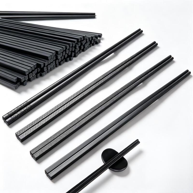 Shaoshan Alloy Non-slip Chopsticks Set