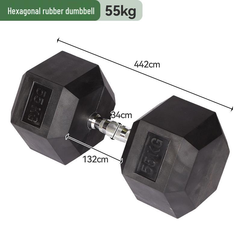 Non-slip Adjustable Rubber-Coated Hex Dumbbell for Women