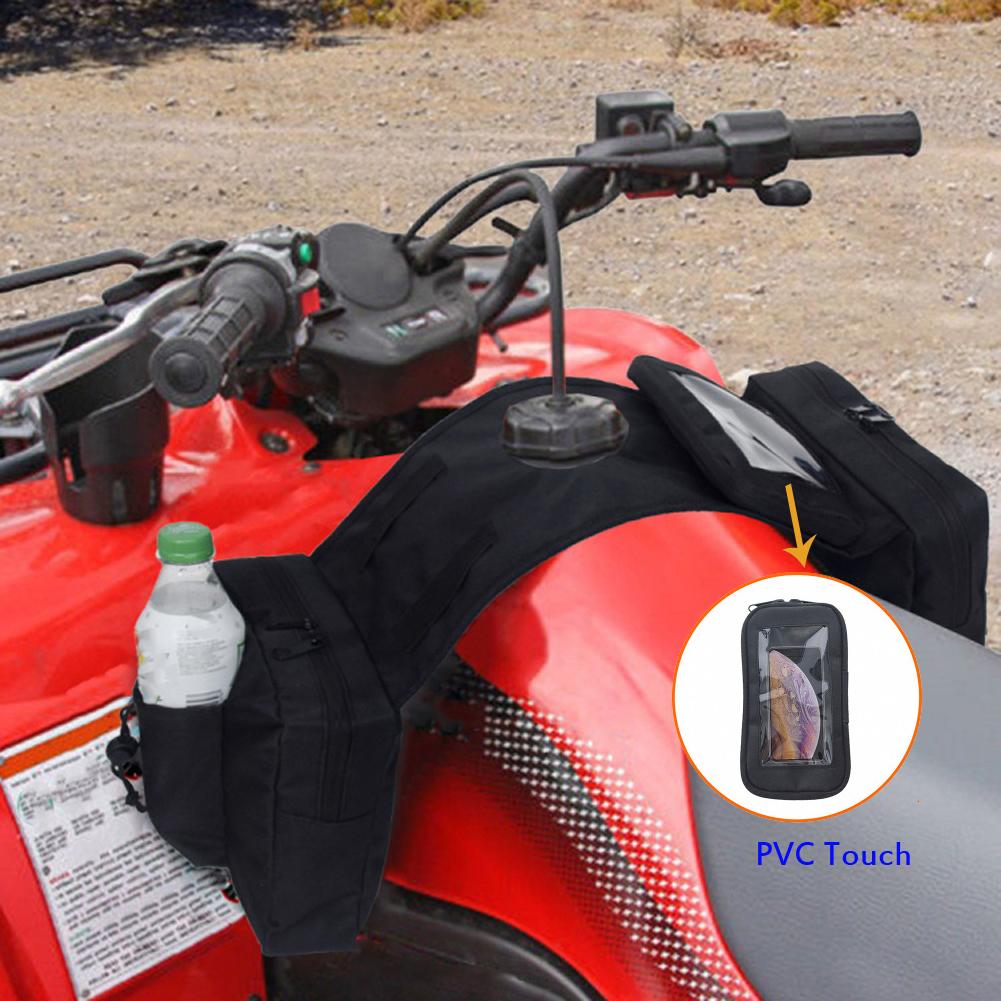 Universal Motorcycles Snowmobiles ATV Tank Top Saddle Bag Waterproof Phone Touch Rack Bag