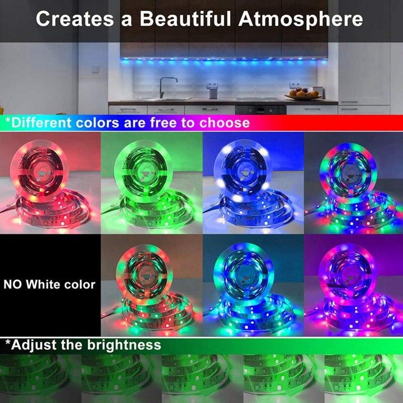 5050 RGB Led Strip Lights 5M Smart Application Remote Control Led Strip Color Changing For Room Home Decorative Party Festival