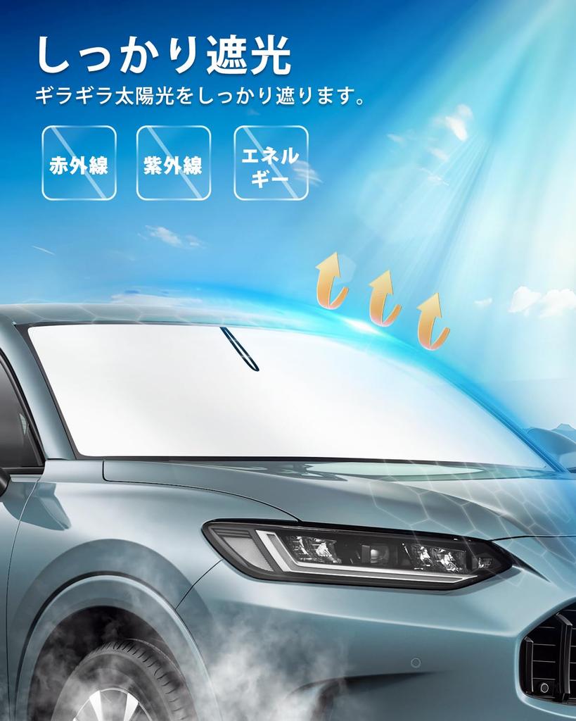 AUTO SPEC Honda Front Sunshade for and RZ6 2023 Present Front Shade with UV Sun and Heat Insulation Easy Installation and Removal Foldable Sunshade
