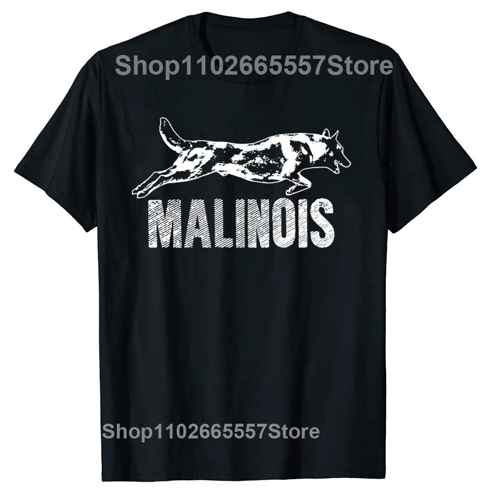 

Funny Malinois Belgian Shepherd Dog T Shirts Tee Tops Round Neck Short-Sleeve Fashion Tshirt Clothing Casual Basic T-shirts 4XL
