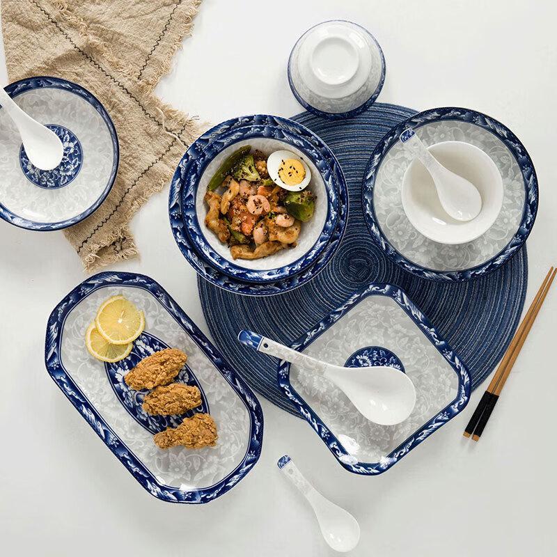 Danshizhiyuan Blue and White Porcelain Dinnerware Set