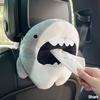 Cute Cartoon Car Tissue Box Creative Short Plush Tissue Box for Car Armrest Box Car Seat Tissue Box Car Decorations Accessories