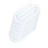 20 Pcs DIY Blank Bookmarks Large Paperclips Creative Paper Bookmarks Acrylic Paper Clips Book Accessories