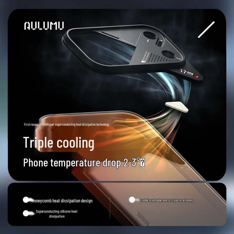 AULUMU Kevlar MagSafe Magnetic Cooling iPhone Case