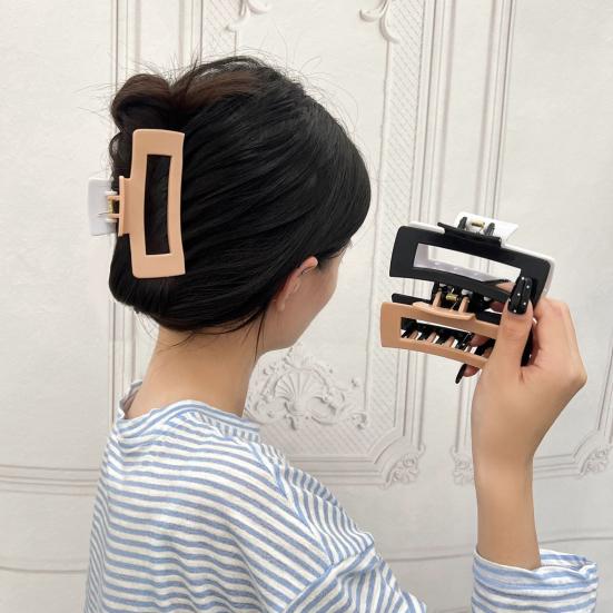 Hair Claw Soft Silicone Anti-slip Teeth Back Head Hair Clip No Scalp Pain Hair Clamp Hair Styling Tool Hair Accessory