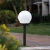 10cm White Solar Garden Ball Light - Waterproof Outdoor Landscape Decoration