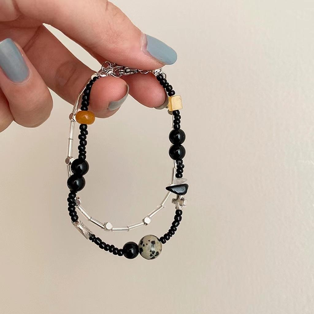 Unique Tibetan Style Bracelets with Niche Design and Unique Temperament, Pure Handmade Beaded Pendant, Bracelet, and Bracelet