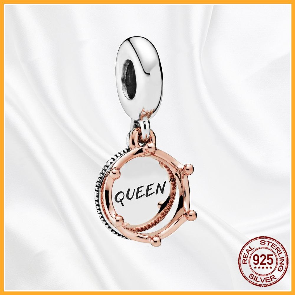 Authentic Sparkling Plata Copper Dangle Charms Fit Original Bracelet Beads Pendant Women Diy Jewelry Gift