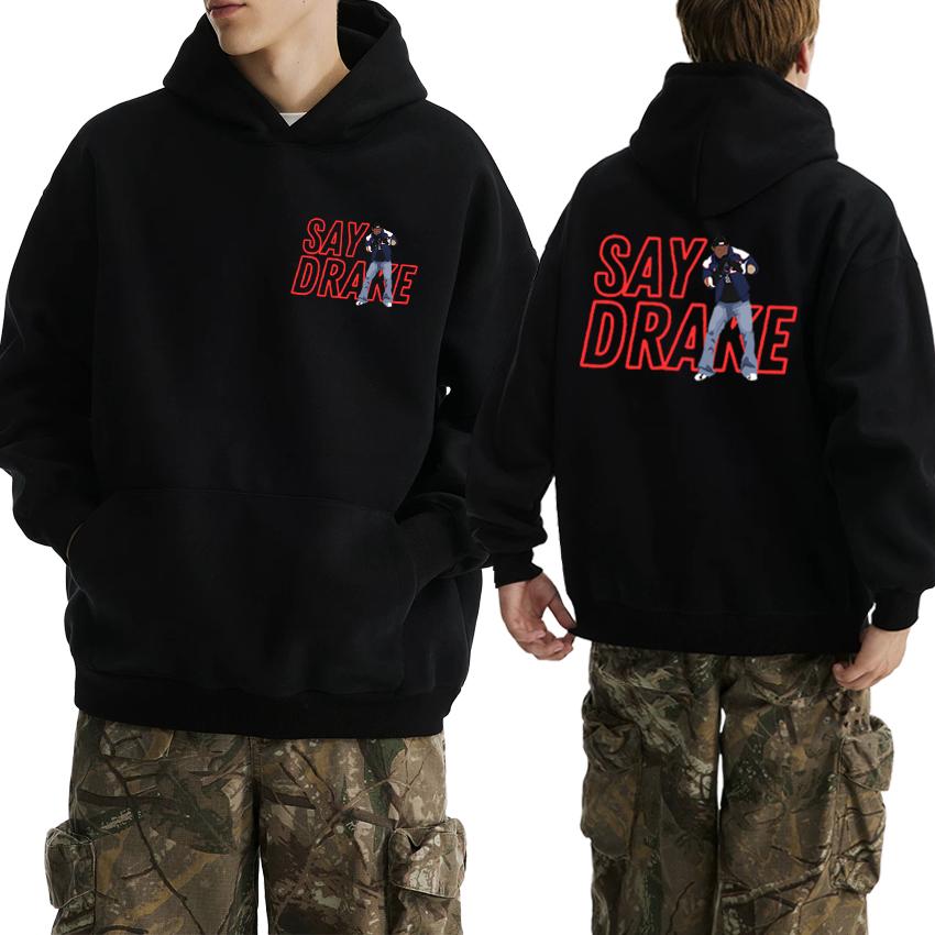 Rapper Kendrick Lamar Tour 2025 Double Sided print Hoodie Men women vintage hip hop streetwear pullover Unisex Fleece Sweatshirt