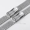 18mm 20mm 22mm Curved Flat End Stainless Steel Watch Band for Seiko Solid Metal Strap for Rolex Polished Matte Business Bracelet
