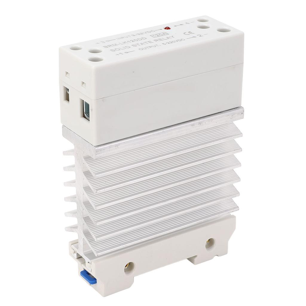 120A   State Relay Module with Heat Sink, Low Input Power, High Sensitivity, Control   from To , for Industrial Automation, Accurate Control