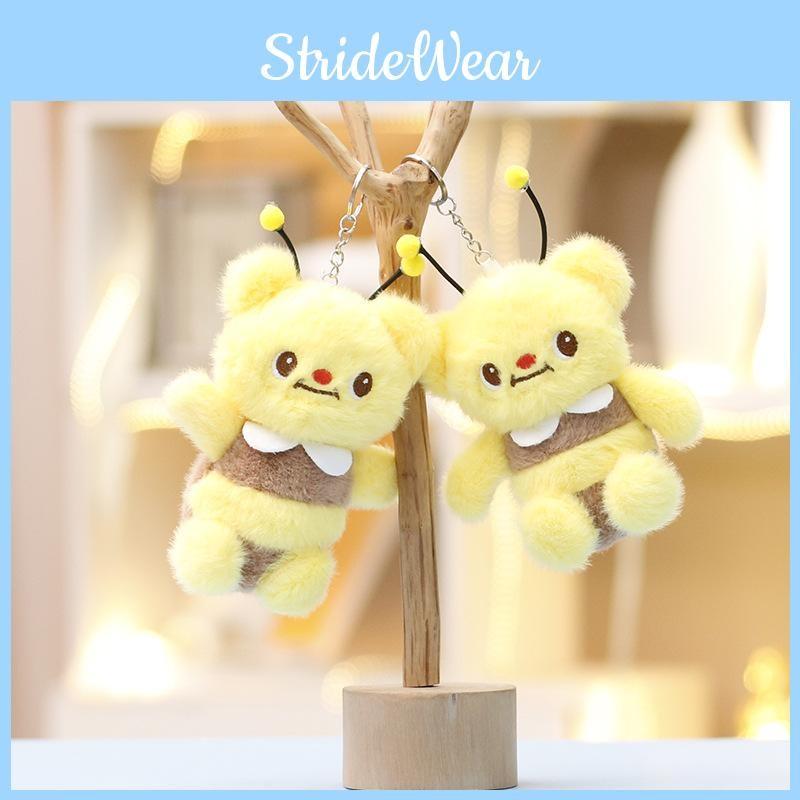 Butter Bear Plush Keychain Toy Stuffed Doll Pendant Cute Decoration Kids Gift