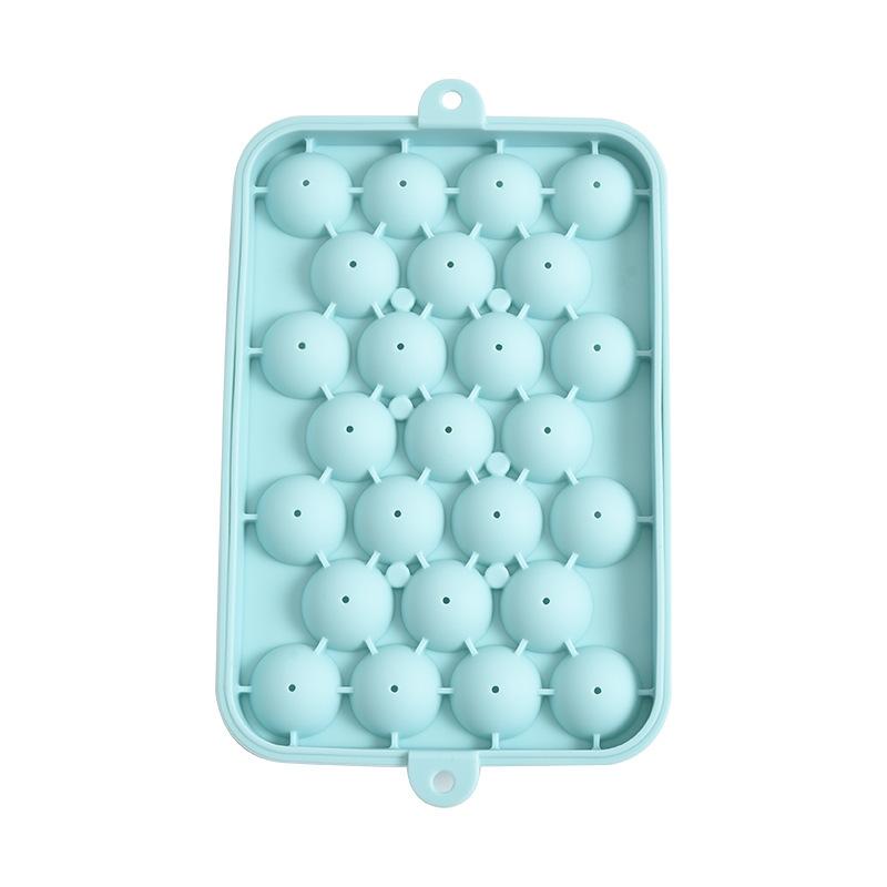 Silicone Ice Cube Ball Grape Ball Handmade Soap Molds With Cover Fruit Ice Cube Mold Silicone Ice Storage Box Ice Cream Tools