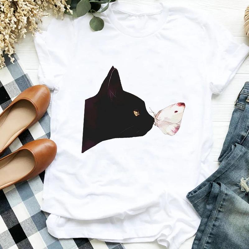 Women Graphic HuUnisex and Dogs Paws Cartoon Fashion Aesthetic Animal Short Sleeve Print FeUnisex Clothes Tops Tees Tshirt TShirts