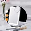 Desktop makeup mirror with 3 color LED light stepless brightness magnifying angle compact storage and easy settings, foldable, touchscreen,